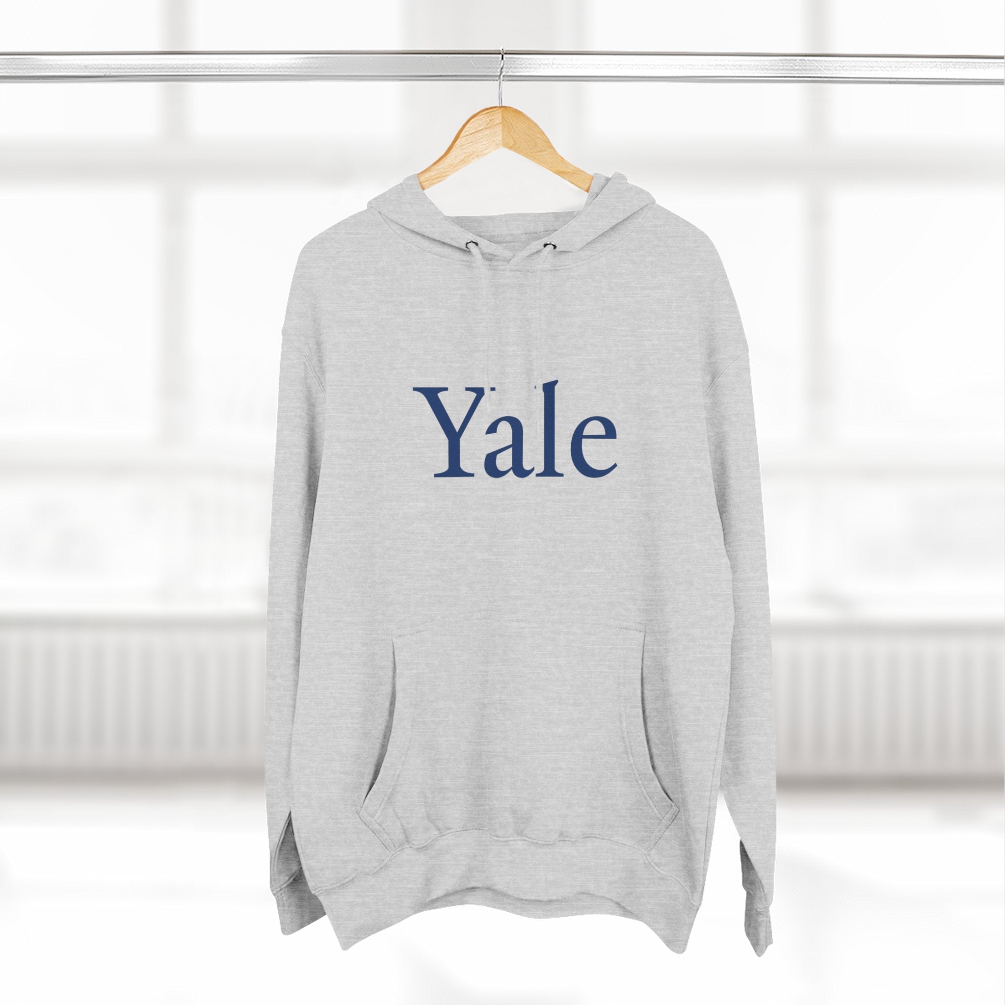 Yale Logo Fleece Hoodie, Casual Wear, College Apparel, Gifts for Graduates, College Sweatshirt, Yale Merchandise - Etna Gift