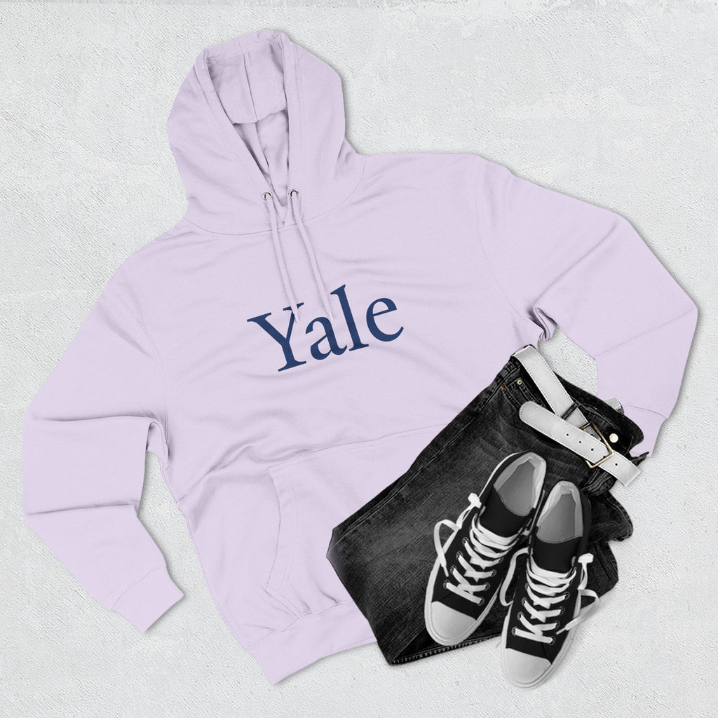 Yale Logo Fleece Hoodie, Casual Wear, College Apparel, Gifts for Graduates, College Sweatshirt, Yale Merchandise - Etna Gift