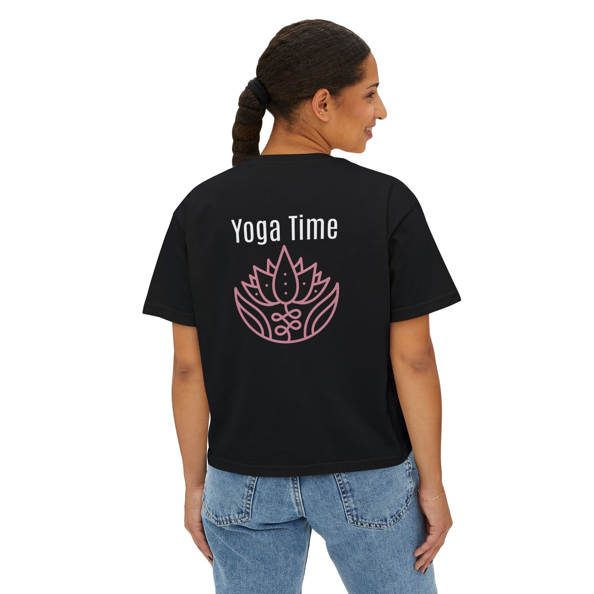 Yoga Time Women's Boxy Tee Relaxed Fit Yoga Tee for Women - Etna Gift