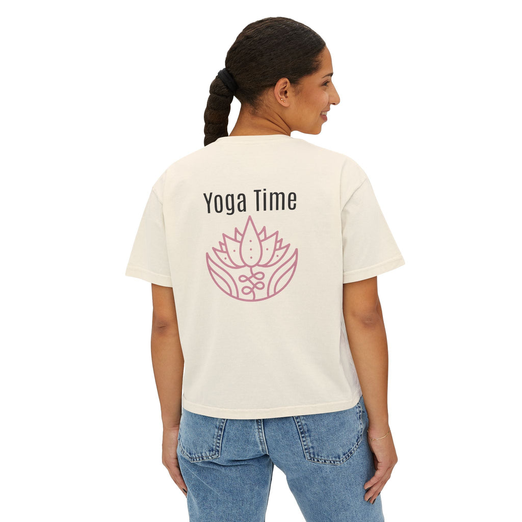 Yoga Time Women's Boxy Tee Relaxed Fit Yoga Tee for Women - Etna Gift