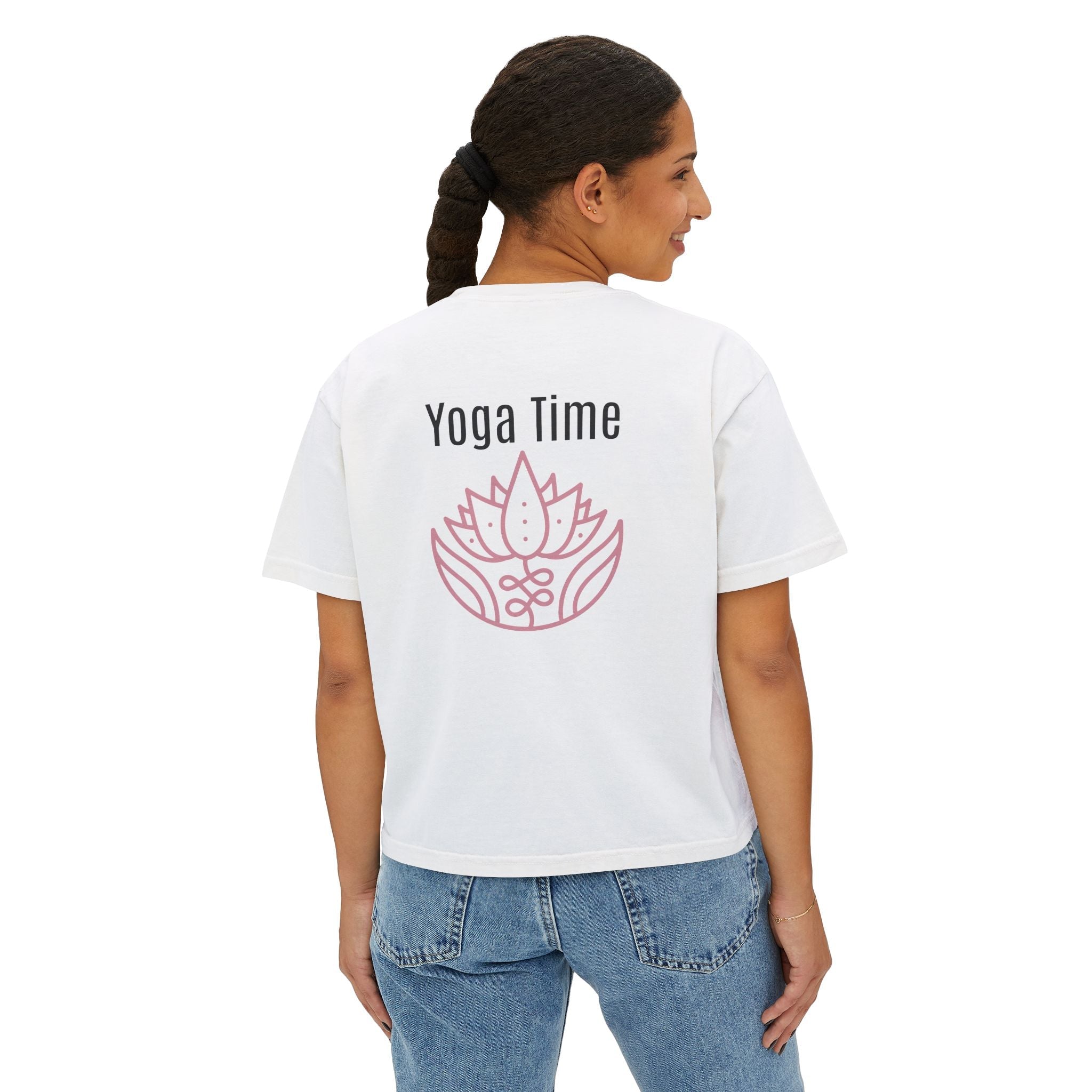 Yoga Time Women's Boxy Tee Relaxed Fit Yoga Tee for Women - Etna Gift