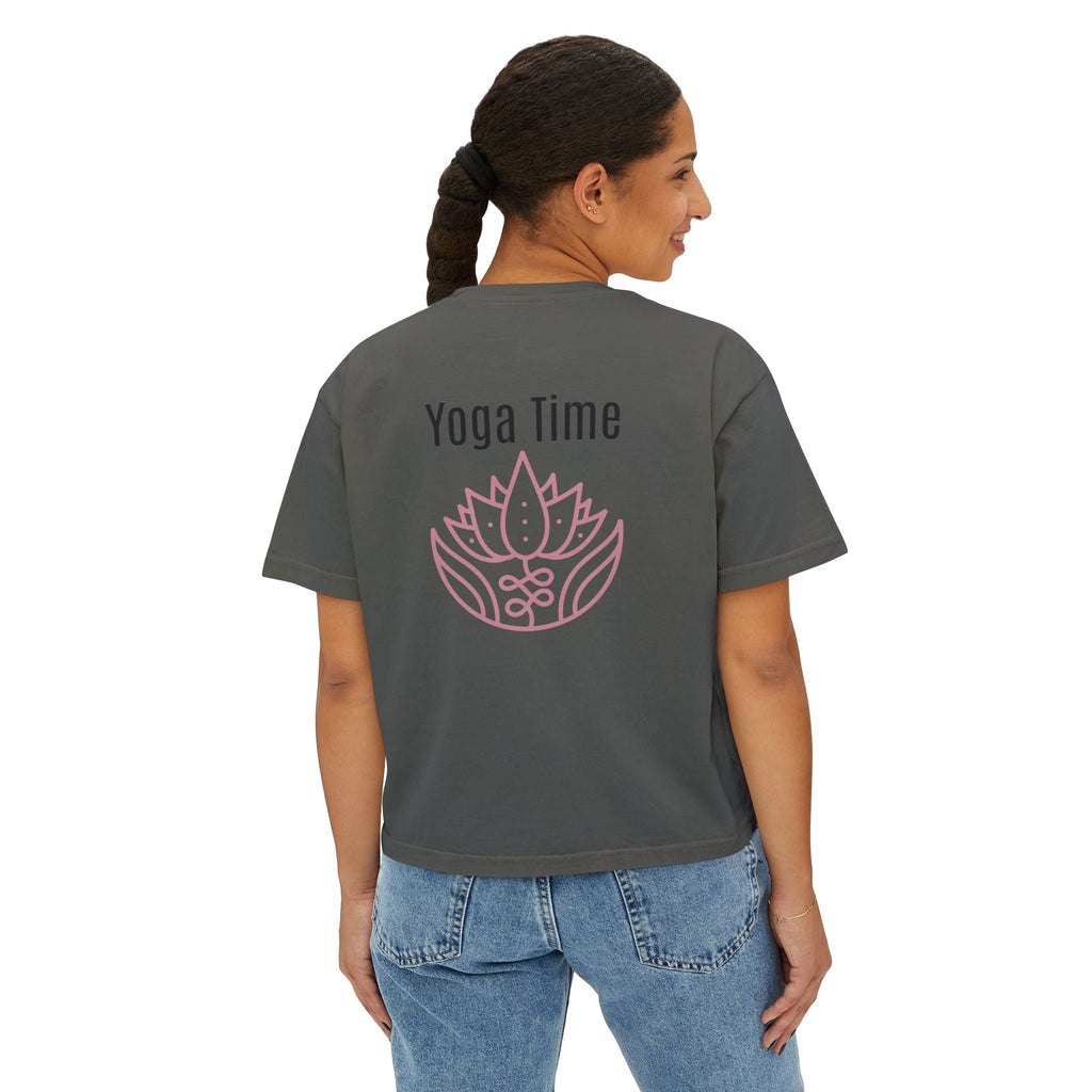 Yoga Time Women's Boxy Tee Relaxed Fit Yoga Tee for Women - Etna Gift