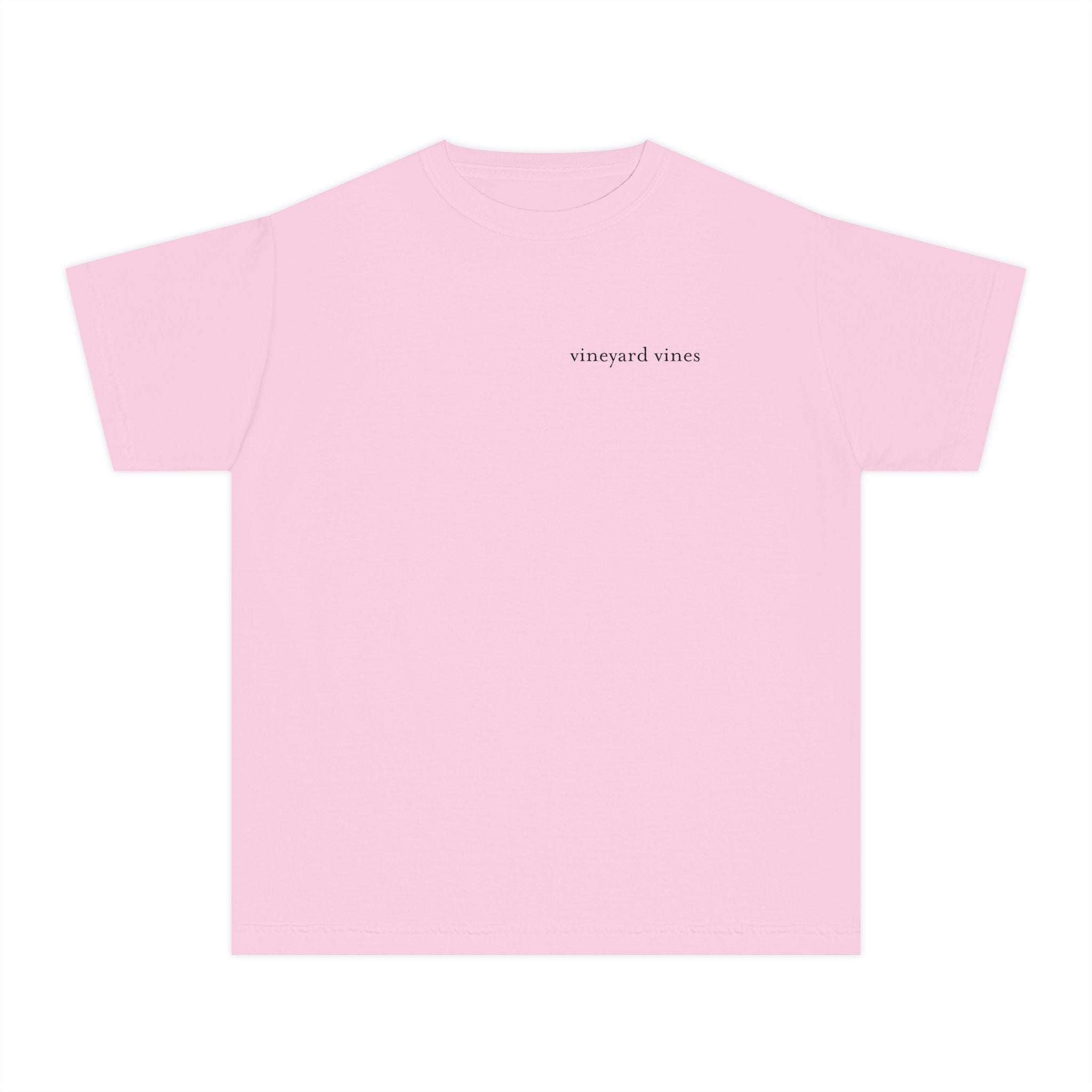 Youth Yellow Tee with Pink Whale Graphic — Vineyard Vines Inspired Kids T‑Shirt - Etna Gift