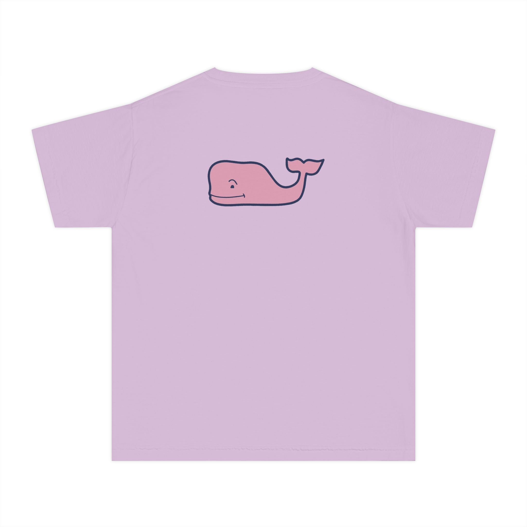 Youth Yellow Tee with Pink Whale Graphic — Vineyard Vines Inspired Kids T‑Shirt - Etna Gift