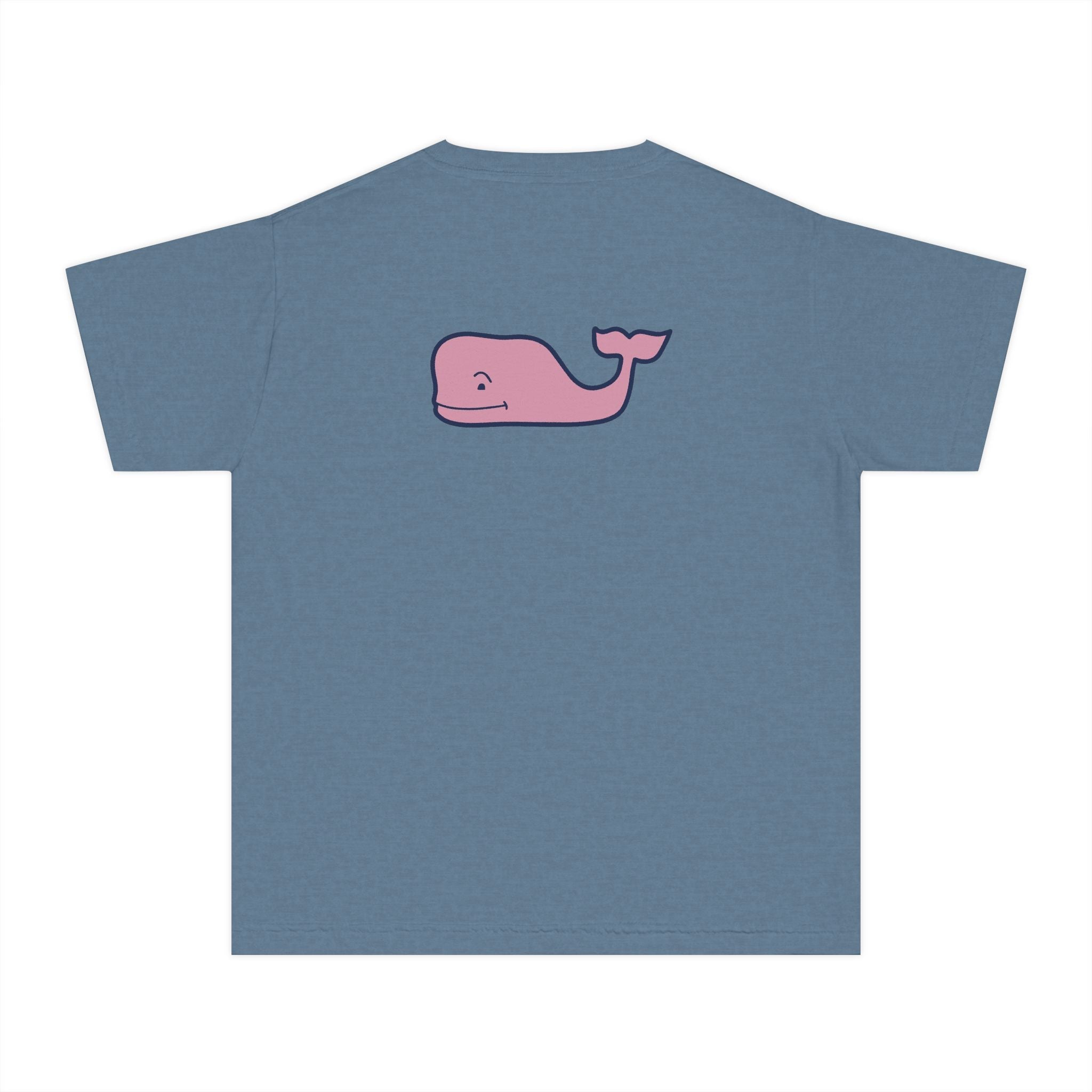 Youth Yellow Tee with Pink Whale Graphic — Vineyard Vines Inspired Kids T‑Shirt - Etna Gift