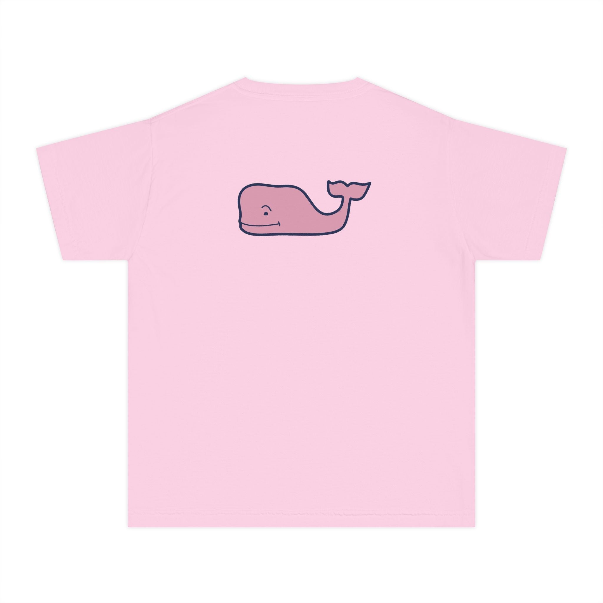 Youth Yellow Tee with Pink Whale Graphic — Vineyard Vines Inspired Kids T‑Shirt - Etna Gift