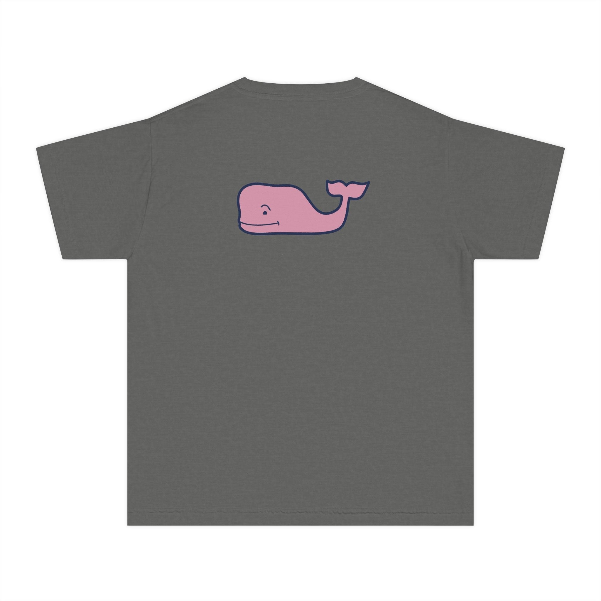 Youth Yellow Tee with Pink Whale Graphic — Vineyard Vines Inspired Kids T‑Shirt - Etna Gift